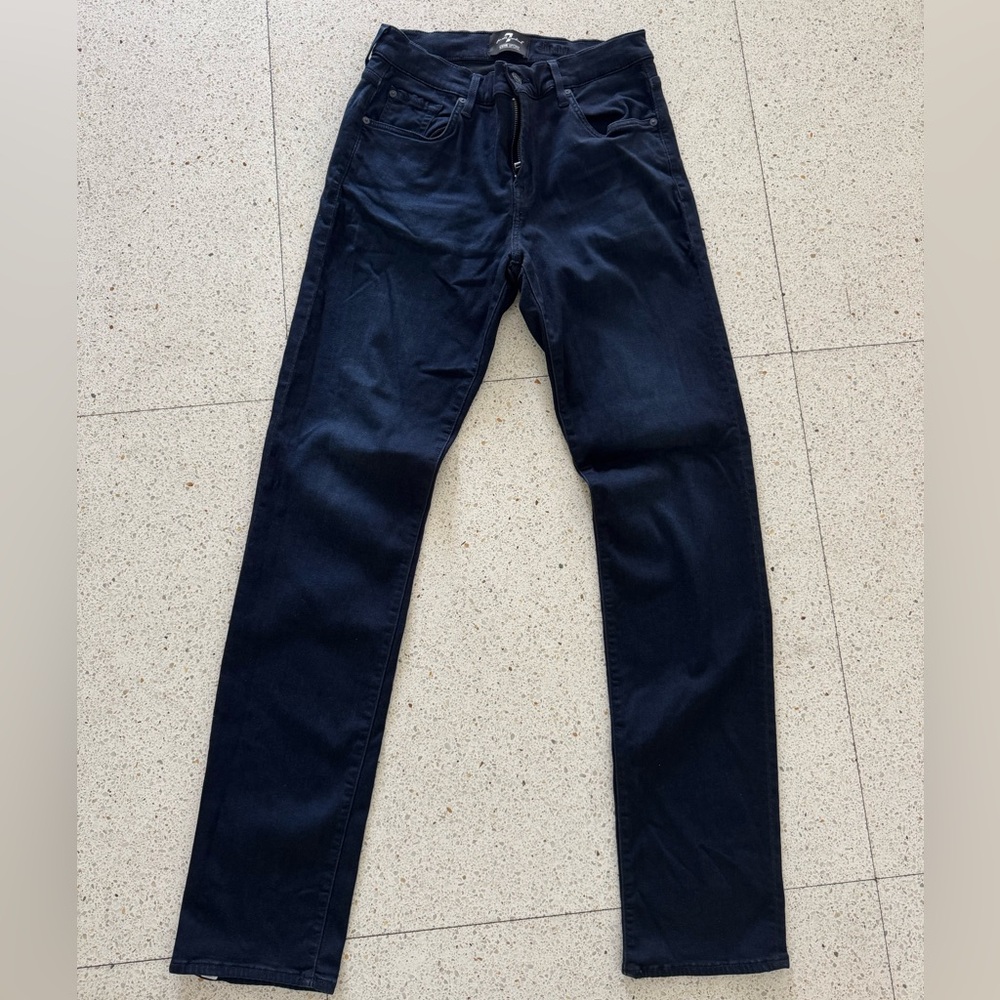 7 for all mankind dark wash jeans